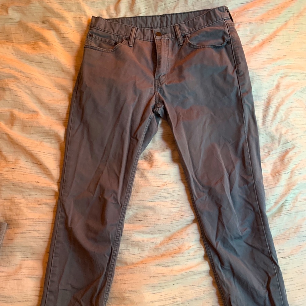 Levi’s skinny gray cotton cargo chino pants 511
